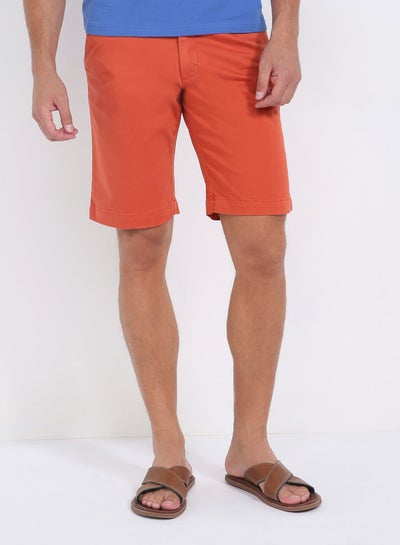 Buy Belt Loop Bermuda Shorts 928 Dark Orange in UAE