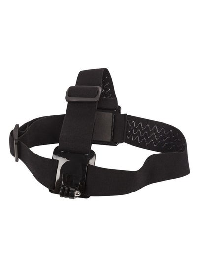 Buy Elastic Head Strap Band Mount With Glue Strip For GoPro Hero 3 Plus Camera Black in UAE