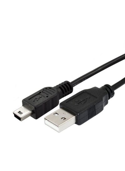 اشتري كابل شحن USB بمنفذ ميني USB لذراع تحكم جهاز الألعاب بلايستيشن 3 في الامارات