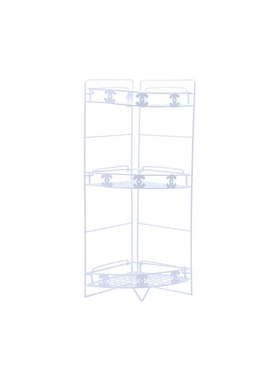 Buy 3-Tier Freestanding Corner Caddy White in UAE