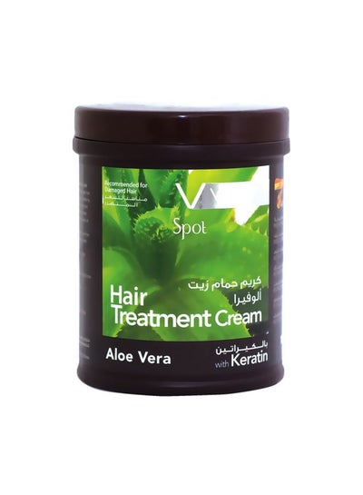 Buy Spot Hair Treatment Cream Aloevera With Keratin 1000ml in UAE