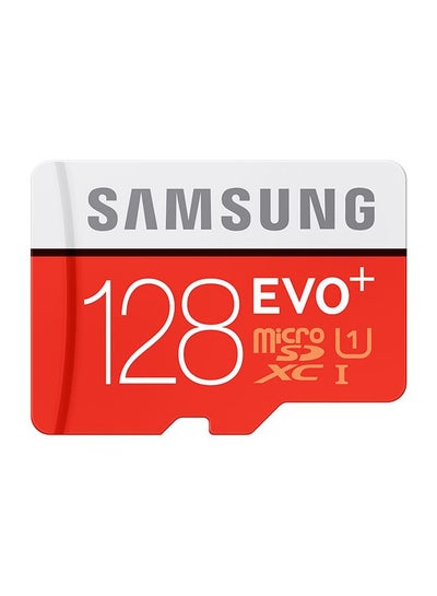 Buy Micro SD EVO+ Memory Card With Adapter Red in UAE
