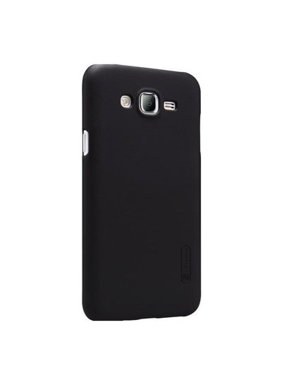 Buy Leather Super Frosted Shield Back Case With LCD Protector For Samsung Galaxy J510 J5108 Black in UAE