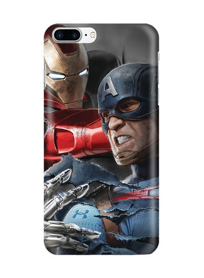 Buy Matte Finish Slim Snap Case Cover For iPhone 7 Plus Fighting the Ultron in UAE