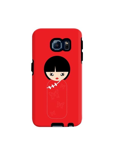 Buy Premium Dual Layer Tough Case Cover Gloss Finish for Samsung Galaxy S6 Edge Chinese Doll in UAE