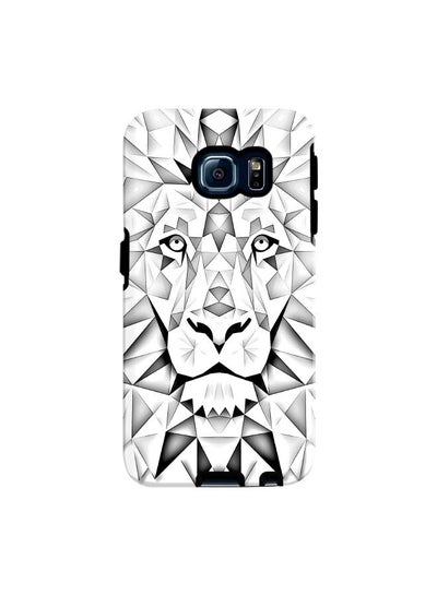 Buy Premium Dual Layer Tough Case Cover Matte Finish for Samsung Galaxy S6 Edge Poly Lion in UAE