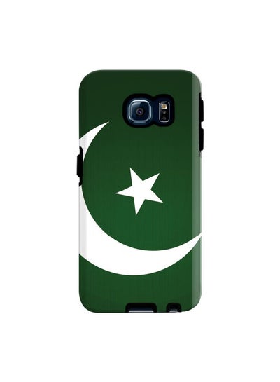 Buy Premium Dual Layer Tough Case Cover Matte Finish for Samsung Galaxy S6 Edge Flag of Pakistan in UAE