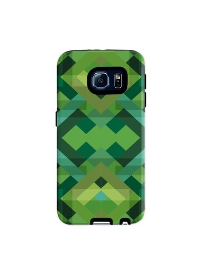 Buy Premium Dual Layer Tough Case Cover Matte Finish for Samsung Galaxy S6 Geometric reflections in UAE