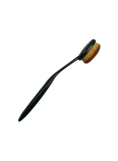 Buy Oval Foundation And Contour Applicator Brush Black in UAE