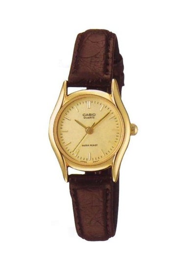 Buy Women's Leather Analog Quartz Watch LTP-1094Q-9A - 23 mm - Brown in UAE