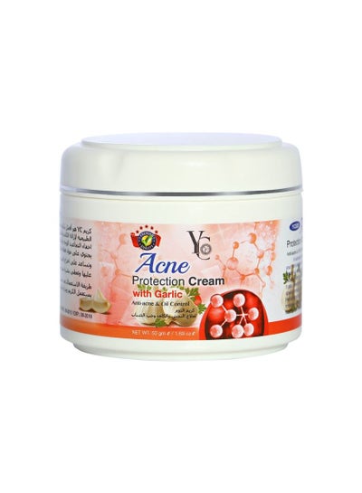 Buy Acne Protection Cream With Garlic White 50grams in UAE