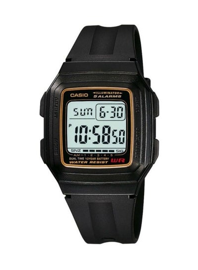 Buy Men's Illuminator Quartz Digital Watch F-201WA-9ADF - 34 mm - Black in Saudi Arabia