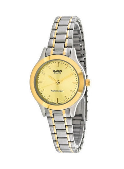 Buy Women's Stainless Steel Quartz Analog Watch LTP-1128G-9ARDF - 27 mm - Silver/Gold in Saudi Arabia