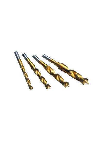 Buy Set of 4 Wood Drill Bit Set Gold in UAE