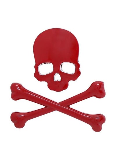 Buy Skull With Bones Car Sticker in UAE