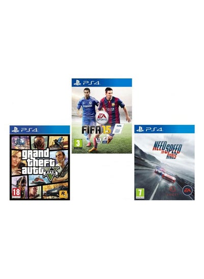 Grand Theft Auto 5 + FIFA 15 + Need For Speed Rivals - PlayStation