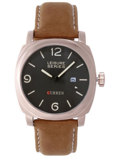 Buy men Leather Analog Watch 8158 in Saudi Arabia