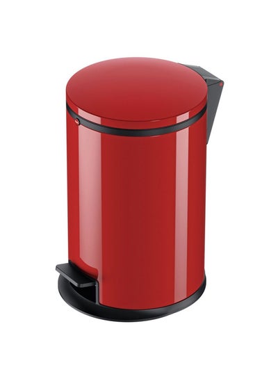 Buy Pure M Pedal Waste Bin  - HLO-0517-040 Red 12Liters in UAE