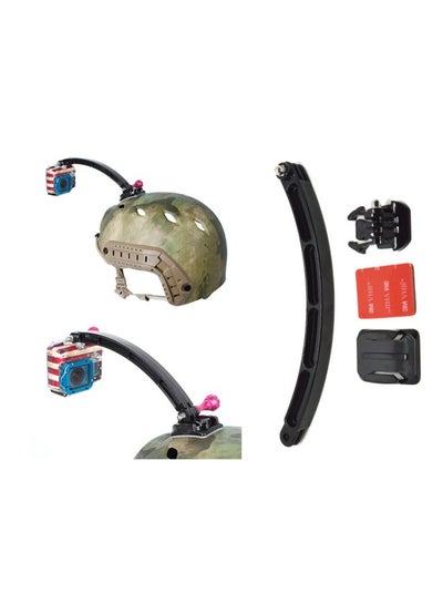 Buy Helmet Extension Selfie Photo Kit And Curved Adhesive Mount Black in UAE