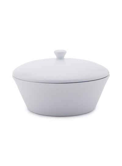 Buy Style Sugar Pot With Lid White 200ml in UAE