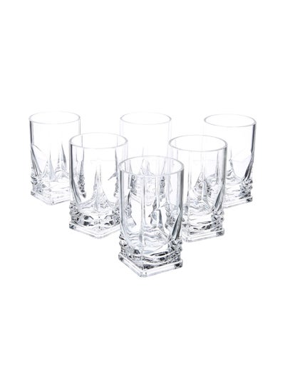 Buy 6-Piece Tumbler Set Clear 230ml in UAE