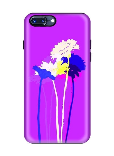 Buy Dual Layer Tough Case Cover Matte Finish for iPhone 8 Plus/iPhone 7 Plus Bleeding Flowers in UAE