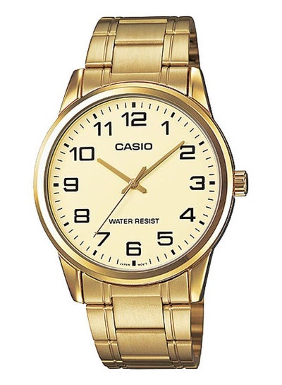 Buy Men's Easy Reader Analog Watch MTP-V001G-9B - 38 mm - Gold in Saudi Arabia