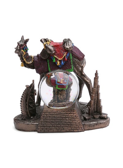 Buy Burj Khalifa And Burj Al Arab Figurine With Standing Camel Multicolour in Saudi Arabia