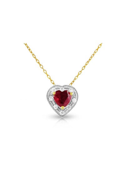 18K Solid Gold And 0.08Cts Diamonds And 