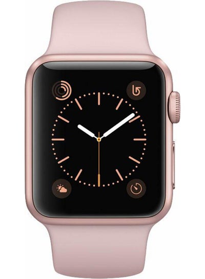 Gold aluminium case with pink sand sport discount band