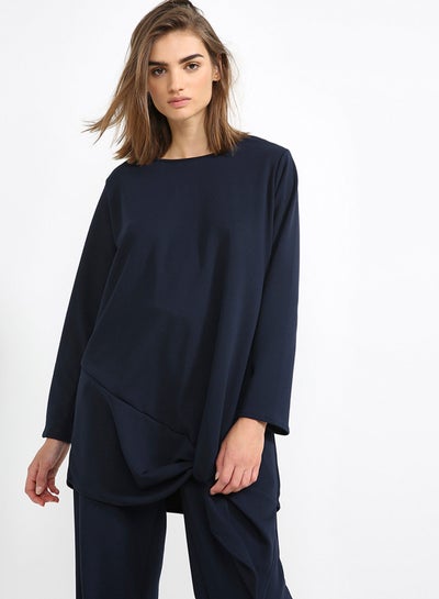 Buy Knot Detail Top Navy in UAE