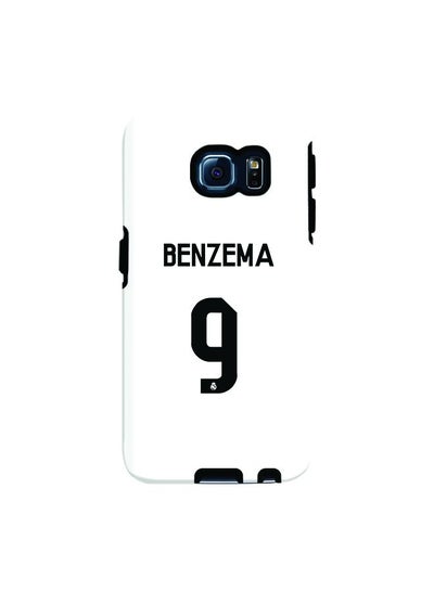 Buy Premium Dual Layer Tough Case Cover Gloss Finish for Samsung Galaxy S6 Edge Benzema Real Jersey in UAE