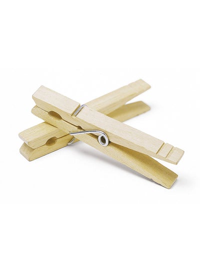 Buy Natural Wood Clothespins S And 100 in UAE