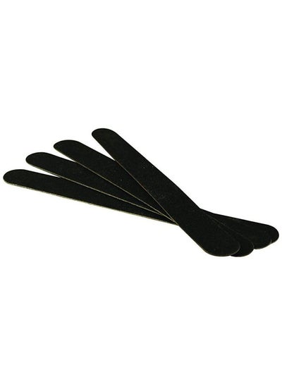 Buy 4-Piece Super Long-Lasting Pro Nail Files Black in UAE