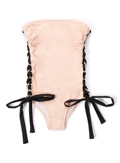 Buy Saint-Tropez Swim Suit Black/Powder Pink in UAE