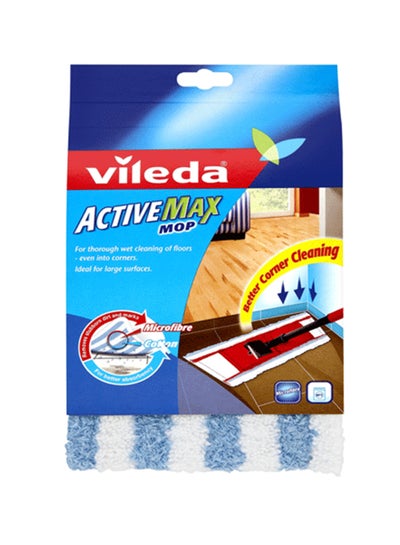 Buy ActiveMax Flat Mop Refill Blue/White standard in UAE