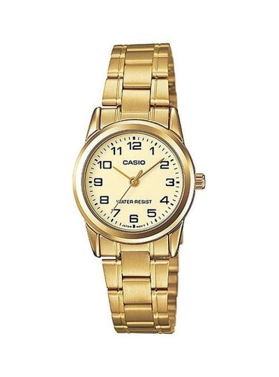 اشتري ساعة يد رسمية بعقارب طراز LTP-V001G-9B - مقاس 24 مم - لون ذهبي للنساء في السعودية