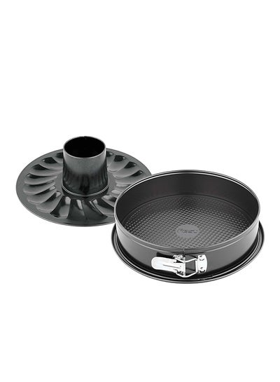 Buy 2-Piece Springform Pan Set Black in Saudi Arabia