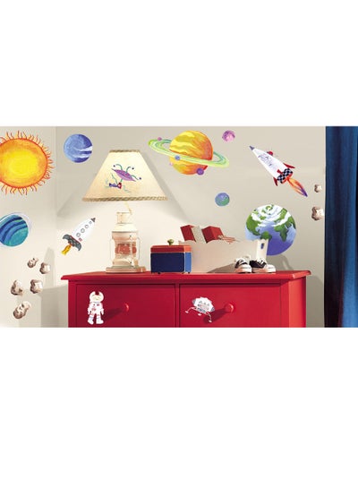 Buy Outer Space Wall Decals Multicolour in UAE