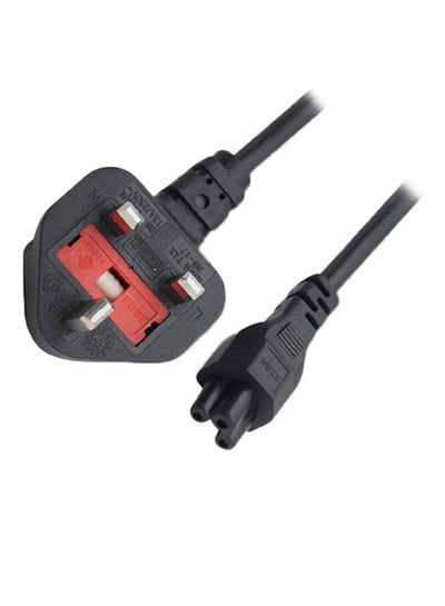 Buy Laptop Power Cable With UK Plug And Fuse 0.5mm Black in Saudi Arabia
