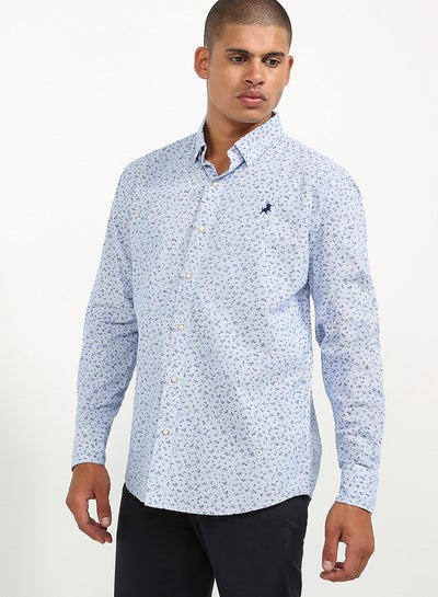 Buy Long Sleeve Shirt Blue in UAE