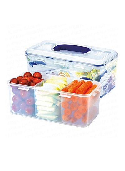 Lock & Lock Airtight Rectangular Food Storage Container with Removable  Divider 15.55-oz / 1.94-cup
