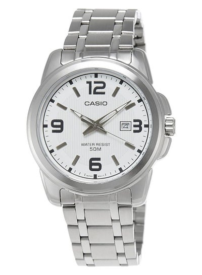 Buy Men's Stainless Steel Analog Quartz Watch MTP-1314D-7AVDF - 45 mm - Silver in Saudi Arabia