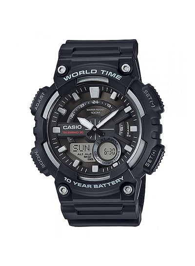Buy Men's Analog & Digital Quartz Watch AEQ-110W-1A - 47 mm - Black in UAE