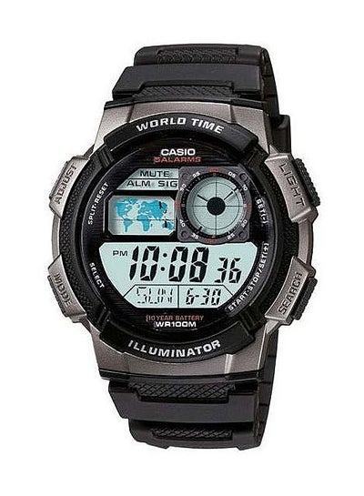 Buy Men's Water Resistant Digital Watch AE-1000W-4B - 48 mm - Black in UAE