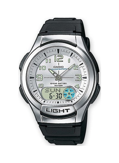 اشتري ساعة يد كوارتز بعقارب/رقمية طراز AQ-180W-7B للرجال في السعودية