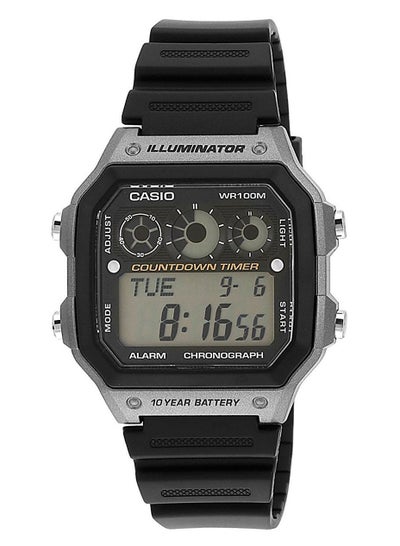 اشتري ساعة يد رقمية كوارتز AE-1300WH-8AVDF - 45 مم - أسود للرجال في السعودية