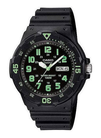 Buy men Resin Analog Quartz Watch MRW-200H-3BVDF - 45 mm - Black in UAE