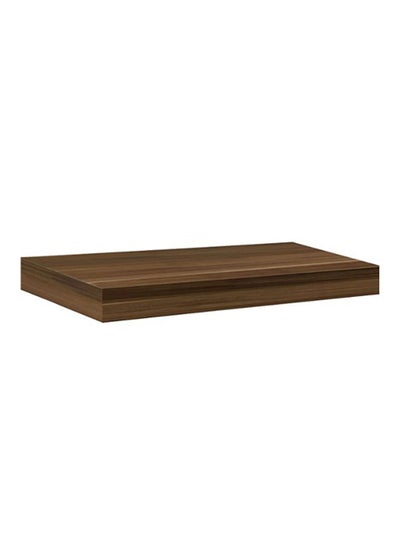 Buy Striped Floating Wall Shelf Walnut in Saudi Arabia