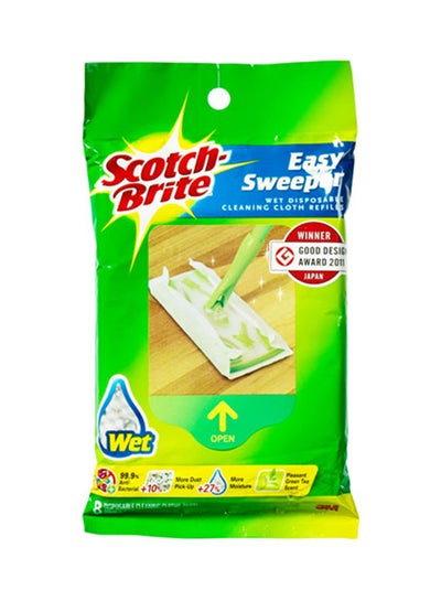 Buy Easy Floor Sweeper Wet Refill Green in UAE